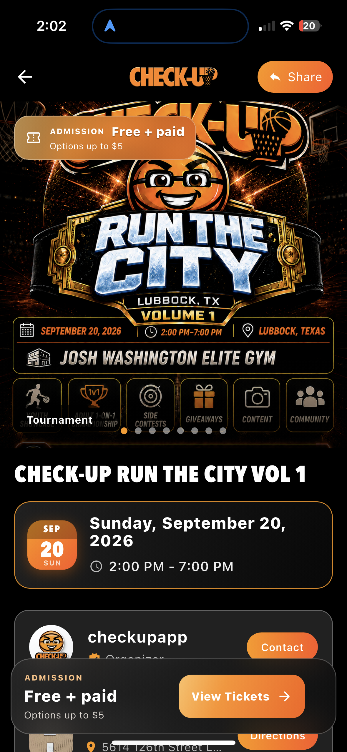 For Event Hosts β CheckUp app
